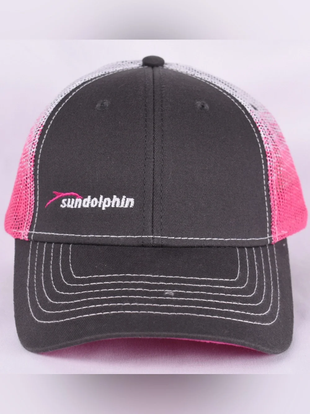 Sundolphin Black Pink Trucker Hat